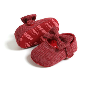 Cozy Bow Baby Sneakers