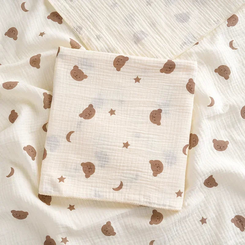 Cotton muslin baby towel